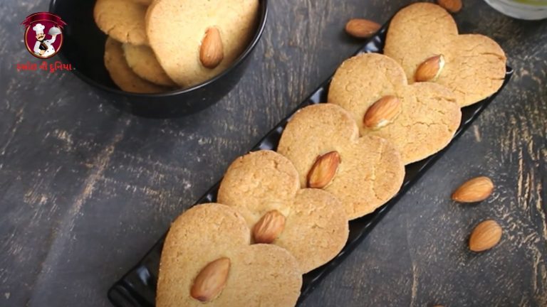 બદામ ના બિસ્કીટ બનાવવા માટે ની સરળ  રીત