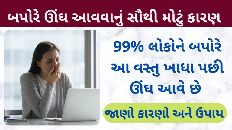 લોકોને બપોરે આ વસ્તુ ખાવાથી ઊંઘ આવવા લાગે છે તો જાણો તેના કારણો અને છુટકારો મેળવવાના ઉપાયો