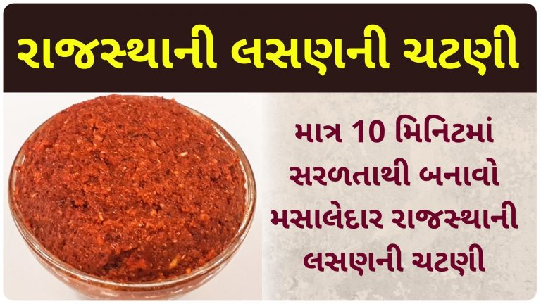 માત્ર 10 મિનિટમાં બનાવો રાજસ્થાની લસણની ચટણી || રાજસ્થાની લસણની ચટણી બનાવવાની રીત