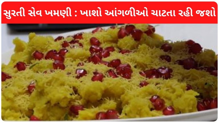 આજે જ તમારા ઘરે બનાવો ગુજરાતીઓનું ફેવરિટ ફરસાણ સુરતી સેવ ખમણી, એકવાર ખાશો તો આંગળીઓ ચાટતા રહી જશો