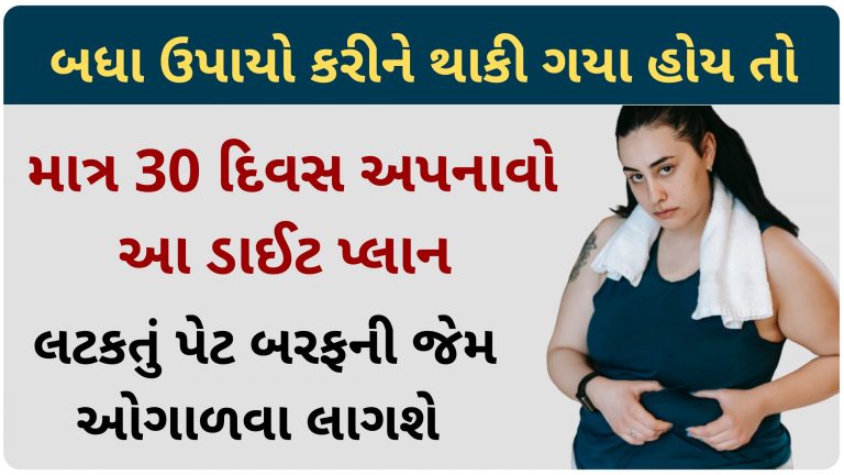 Weight loss: માત્ર 30 દિવસ અપનાવો આ ડાઈટ પ્લાન, લટકતું પેટ બરફની જેમ ઓગાળવા લાગશે