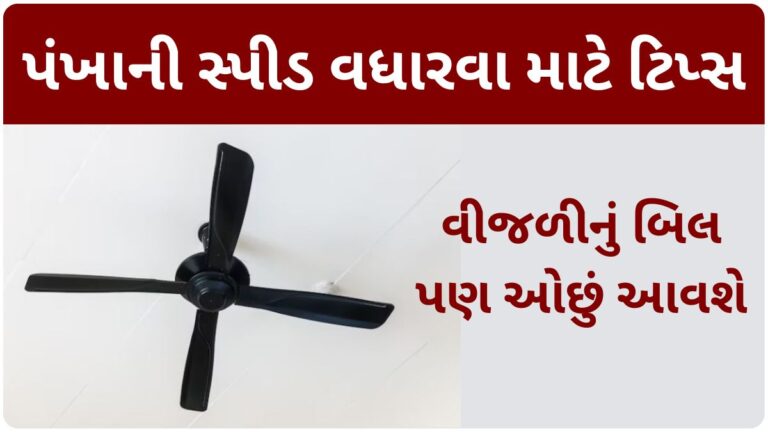 પંખાની સ્પીડ ઓછી હોય તો તેને વધારવા માટે ફોલો કરો આ ટિપ્સ, વીજળીનું બિલ પણ ઓછું આવશે