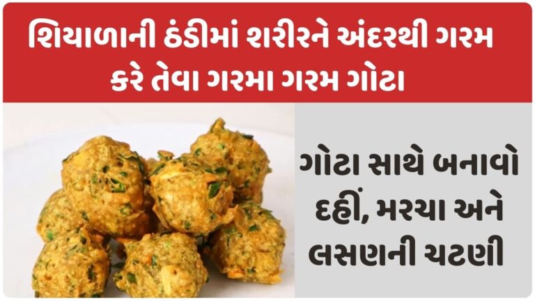 ઠંડીમાં શરીરને અંદરથી ગરમ તેવા બાજરી ના ગોટા અને લસણ દહીંની ચટણી બનાવાની રીત