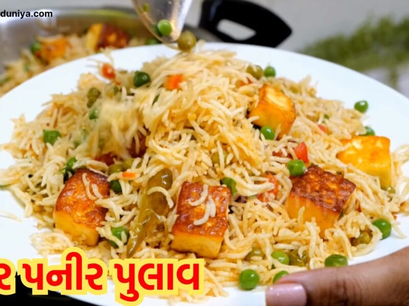 paneer pulao recipe in gujarati language