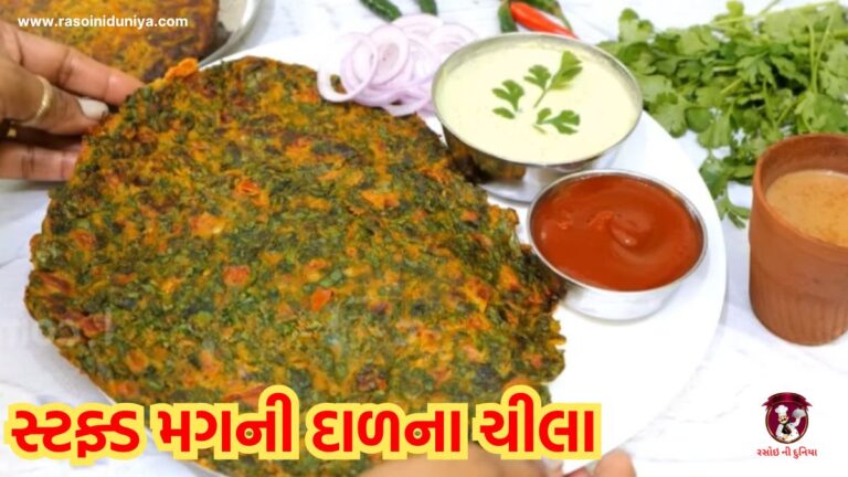 સવારના હેલ્ધી નાસ્તામાં બનાવો સ્ટફ્ડ મગની દાળના ચીલા