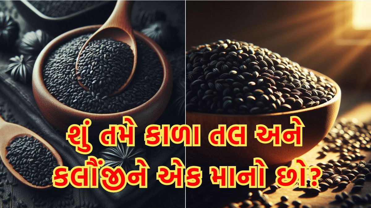 difference between black sesame seeds and kalonji