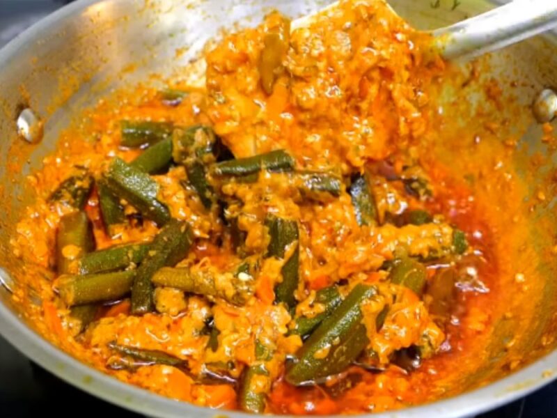 dahi bhindi recipe gujarati