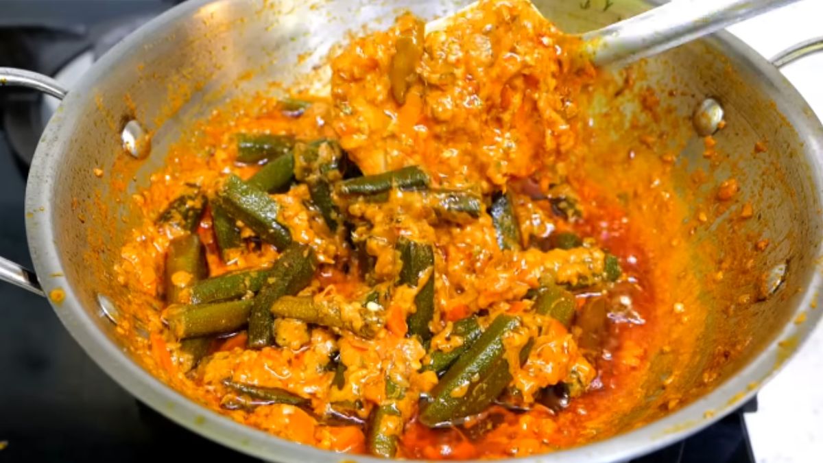 dahi bhindi recipe gujarati