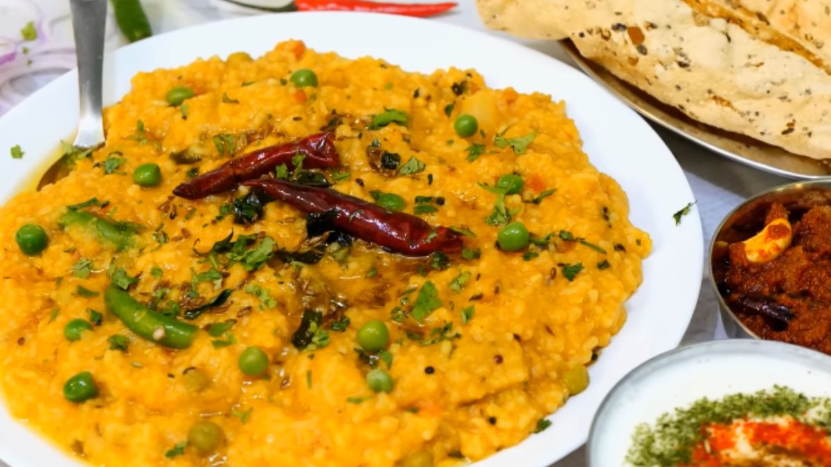 kathiyawadi masala khichdi recipe in gujarati